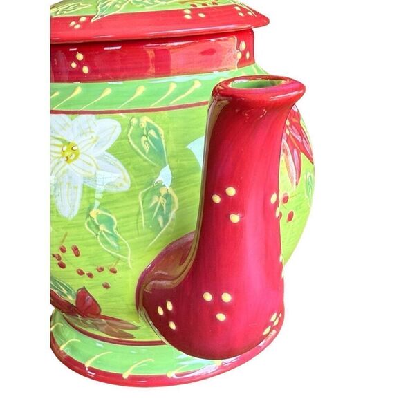 Holly Christmas 3 Pc Tea Set Romancing Provence Collections 2008 Creamer… - Picture 6 of 15